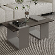 HABITAT ET JARDIN - Table basse en bois "Matris" - 90 x 46 x 37 cm - Gris - vignette