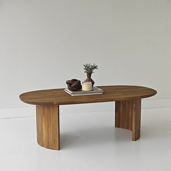 HABITAT ET JARDIN - Table basse en bois "Hudson" - 120 x 60 x 40 cm - Marron - large