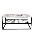 HABITAT ET JARDIN - Table basse en bois "Asude" - 95 x 55 x 42 cm - Blanc - vignette