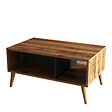 HABITAT ET JARDIN - Table basse en bois "Exxen" - 90 x 41 x 54 cm - Gris anthracite - vignette