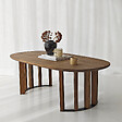 HABITAT ET JARDIN - Table basse en bois "Elysia" - 120 x 60 x 40 cm - Marron - vignette