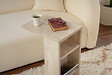 HABITAT ET JARDIN - Table d'appoint en bois "Filinta" - 30 x 40 x 63 cm - Travertin - vignette