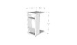 HABITAT ET JARDIN - Table d'appoint en bois "Filinta" - 30 x 40 x 63 cm - Gris anthracite - vignette