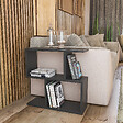 HABITAT ET JARDIN - Table d'appoint en bois "Life" - 60 x 20 x 60 cm - Anthracite - vignette