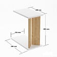 HABITAT ET JARDIN - Table d'appoint en bois "Lun" - 25 x 50 x 48 cm - Beige - vignette