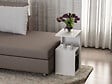 HABITAT ET JARDIN - Table d'appoint en bois "Sister" - 35 x 29 x 60 cm - Blanc - vignette