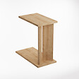HABITAT ET JARDIN - Table d'appoint en bois "Lun" - 25 x 50 x 48 cm - Beige - vignette