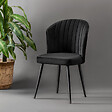 HABITAT ET JARDIN - Ensemble de chaises (4 pièces) en bois "Rubi" - 52 x 42 x 85 cm - Noir - vignette