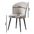 HABITAT ET JARDIN - Ensemble de chaises (4 pièces) en bois "Rubi" - 52 x 42 x 85 cm - Noir - vignette