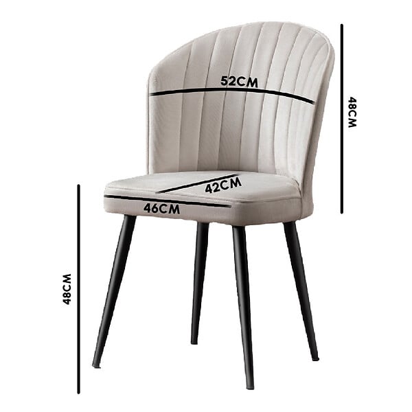 HABITAT ET JARDIN - Ensemble de chaises (2 pièces) en bois "Rubi" - 52 x 42 x 85 cm - Cappuccino - large