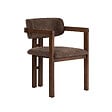 HABITAT ET JARDIN - Chaise en bois "Toscana" - 54 x 54 x 76 cm - Marron / Noyer Foncé - vignette