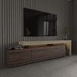 HABITAT ET JARDIN - Meuble TV en bois "Beliz" - 192 x 37 x 53 cm - Marron - vignette