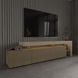 HABITAT ET JARDIN - Meuble TV en bois "Beliz" - 192 x 37 x 53 cm - Beige - vignette