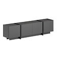 HABITAT ET JARDIN - Meuble TV en bois "Lowen" - 180 x 35 x 46 cm - Anthracite / Noir - vignette