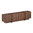 HABITAT ET JARDIN - Meuble TV en bois "Lowen" - 180 x 35 x 46 cm - Noyer Milano - vignette