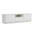 HABITAT ET JARDIN - Meuble TV en bois "Sentinel" - 160 x 30 x 42 cm - Blanc - vignette