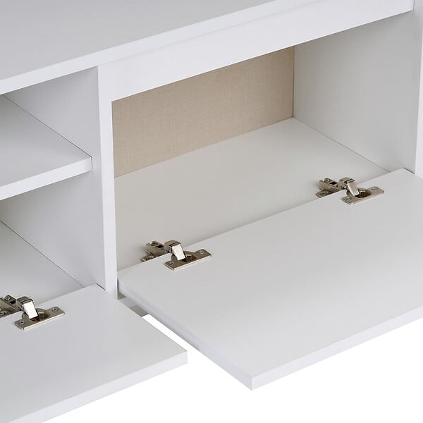 HABITAT ET JARDIN - Meuble TV en bois "Sentinel" - 160 x 30 x 42 cm - Blanc - large