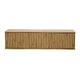 OVIALA - Meuble TV suspendu 120 cm scandinave bois clair - Ivy - vignette