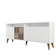 HABITAT ET JARDIN - Console en bois "Milan" - 180 x 35 x 78 cm - Blanc - vignette