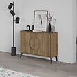 HABITAT ET JARDIN - Buffet en bois "Gora" - 110 x 36 x 82 cm - Marron - vignette