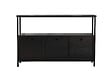 HABITAT ET JARDIN - Buffet en bois "Solace" - 120 x 30 x 77 cm - Noir - vignette