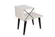 HABITAT ET JARDIN - Table de chevet en bois "Cross" 50 x 40 x 55 cm - Blanc - vignette
