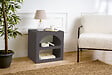HABITAT ET JARDIN - Table de chevet en bois "Lorin" - 50 x 40 x 50 cm - Gris anthracite - vignette
