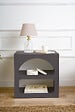 HABITAT ET JARDIN - Table de chevet en bois "Lorin" - 50 x 40 x 50 cm - Gris anthracite - vignette