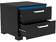 HABITAT ET JARDIN - Chevet LED "Karina" - 41 x 38 x 41.5 cm - Noir - vignette