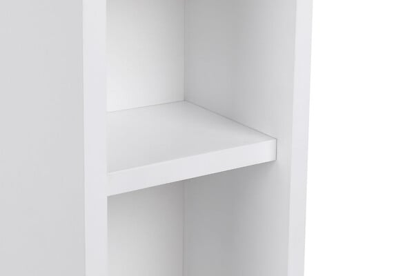 HABITAT ET JARDIN - Table de chevet en bois "Turra" - 20 x 15 x 65 cm - Blanc - large