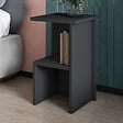 HABITAT ET JARDIN - Table de chevet en bois "Roisin" - 30 x 30 x 50 cm - Gris anthracite - vignette