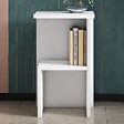 HABITAT ET JARDIN - Table de chevet en bois "Roisin" - 30 x 30 x 50 cm - Blanc - vignette