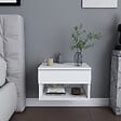 HABITAT ET JARDIN - Table de chevet en bois "Jamot" - 45 x 29 x 32 cm - Blanc - vignette