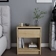 HABITAT ET JARDIN - Table de chevet en bois "Sheridan" - 45 x 40 x 53 cm - Beige - vignette