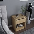 HABITAT ET JARDIN - Table de chevet en bois "Sheridan" - 45 x 40 x 53 cm - Beige - vignette