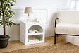 HABITAT ET JARDIN - Table de chevet en bois "Lorin" 50 x 40 x 50 cm - Blanc - vignette