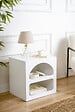HABITAT ET JARDIN - Table de chevet en bois "Lorin" 50 x 40 x 50 cm - Blanc - vignette