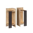 HABITAT ET JARDIN - Lot de 2 tables de chevet en bois "Elos" - 25 x 27 x 60 cm - Marron - vignette