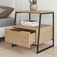 HABITAT ET JARDIN - Table de chevet en bois "Pal" - 45 x 40 x 50 cm - Beige - vignette