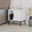 HABITAT ET JARDIN - Table de chevet en bois "Glynn" - 45 x 35 x 50 cm - Blanc - vignette