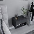 HABITAT ET JARDIN - Table de chevet en bois "Jamot" - 45 x 29 x 32 cm - Gris anthracite - vignette