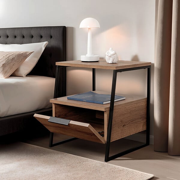 HABITAT ET JARDIN - Table de chevet en bois "Pal" 45 x 40 x 50 cm - Hitit - large