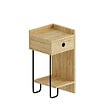 HABITAT ET JARDIN - Table de chevet en bois "Sirius" 32 x 30 x 61 cm - Chêne - vignette