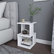 HABITAT ET JARDIN - Table de chevet en bois "Carter" - 30 x 30 x 49 cm - Blanc - vignette