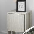 HABITAT ET JARDIN - Table de chevet en bois "Ema" - 30 x 30 x 55 cm - Travertin - vignette