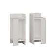 HABITAT ET JARDIN - Lot de 2 tables de chevet en bois "Elos" - 25 x 27 x 60 cm - Blanc - vignette