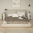 HABITAT ET JARDIN - Lot de 2 tables de chevet en bois "Elos" - 25 x 27 x 60 cm - Blanc - vignette