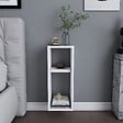 HABITAT ET JARDIN - Table de chevet en bois "Sault" - 23 x 22 x 60 cm - Blanc - vignette