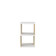 HABITAT ET JARDIN - Table de chevet en bois "Carter" - 30 x 30 x 49 cm - Blanc - vignette