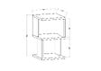 HABITAT ET JARDIN - Table de chevet en bois "Carter" - 30 x 30 x 49 cm - Blanc - vignette